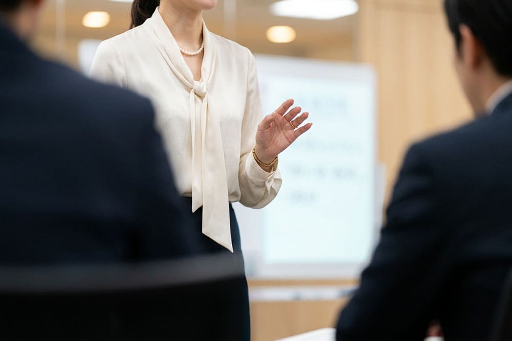 アナウンス研修の様子
